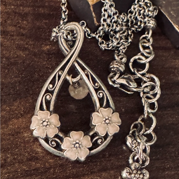 Brighton Jewelry - Brighton La Vie Pink Flower Pendant Necklace - retired